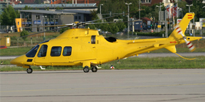Agusta 109 helicopter view 1 for Orlando charter