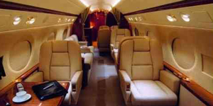 Gulfstream G550 long range jet view 2 for Orlando charter