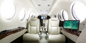 King Air 350 turboprop view 2 for Orlando charter