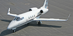 Learjet 55 midsize jet view 1 for Orlando charter