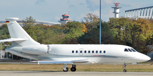Falcon 2000 heavy jet view 1 for Orlando charter