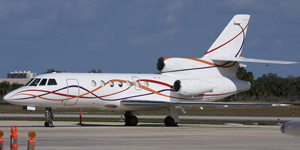 Falcon 50 super midsize jet view 1 for Orlando charter