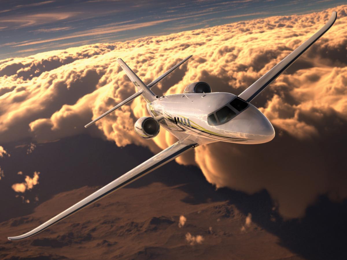 Cessna Citation Latitude super midsize jet view 1 for Orlando charter