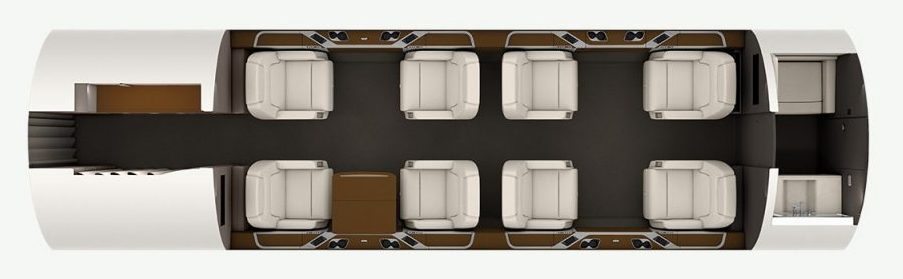 Bombardier Challenger 350 super midsize jet view 2 for Orlando charter