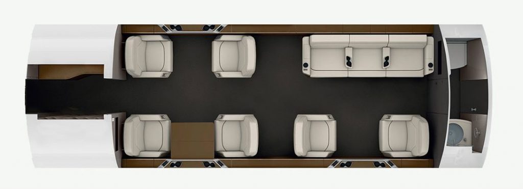 Bombardier Challenger 650 heavy jet view 2 for Orlando charter