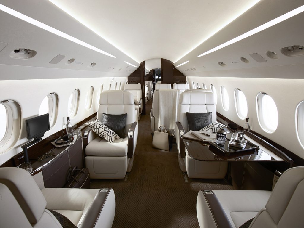 Dassault Falcon 2000LXS heavy jet view 2 for Orlando charter