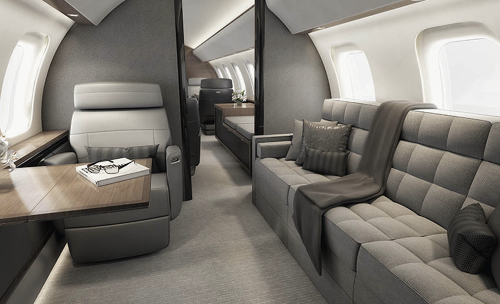 Bombardier Global 8000 long range jet view 1 for Orlando charter