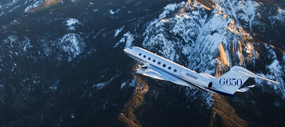 Gulfstream G650 / G6 long range jet view 1 for Orlando charter