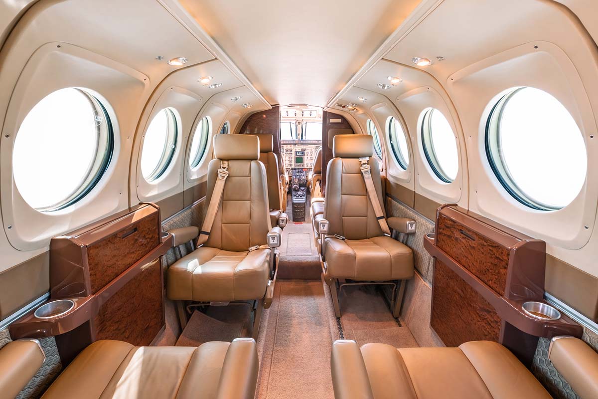 Beechcraft King Air 100 turboprop view 1 for Orlando charter