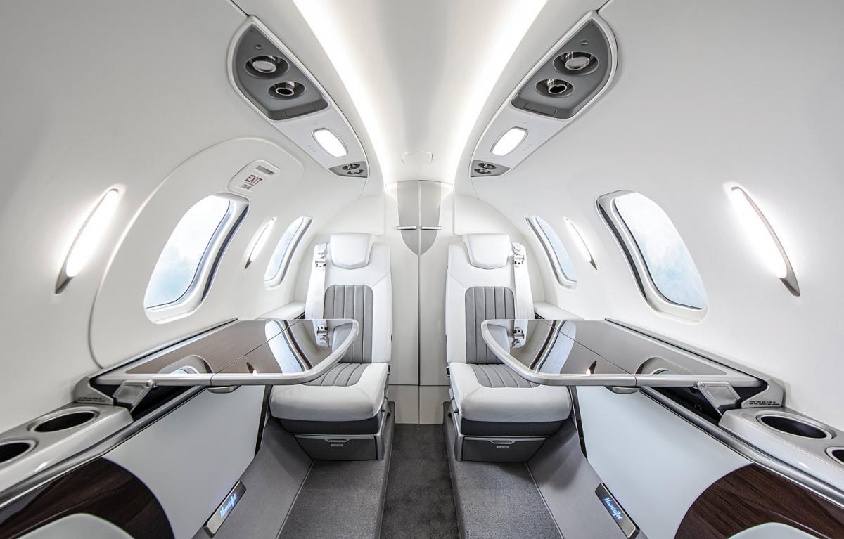 HondaJet Elite cabin for Orlando charter