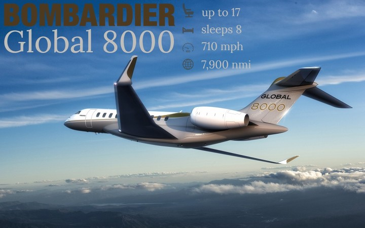 Orlando Bombardier Global 8000 Charter