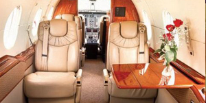 Hawker 400XP view for Orlando charter
