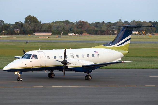 Embraer EMB-120 Brasilia cargo aircraft for Orlando charter