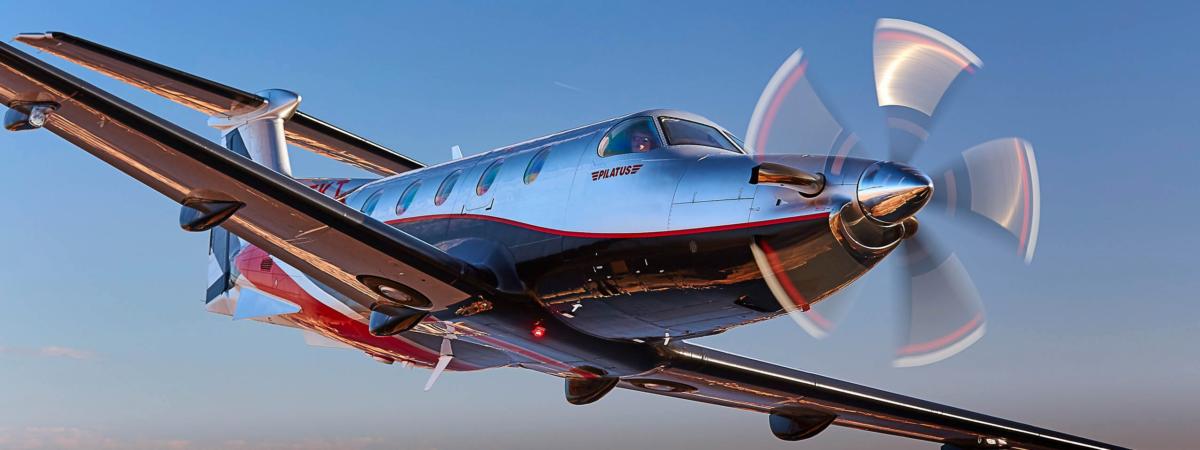 Pilatus PC-12 cabin for Orlando charter