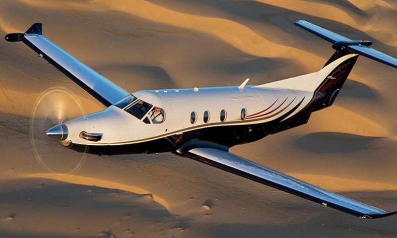 Pilatus PC-12 view for Orlando charter