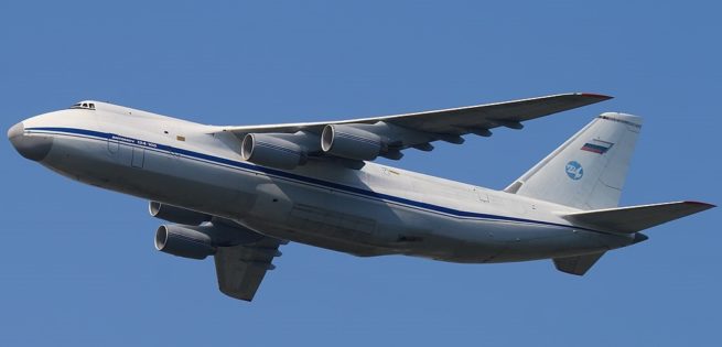 Antonov An-124 Ruslan cargo aircraft for Orlando charter