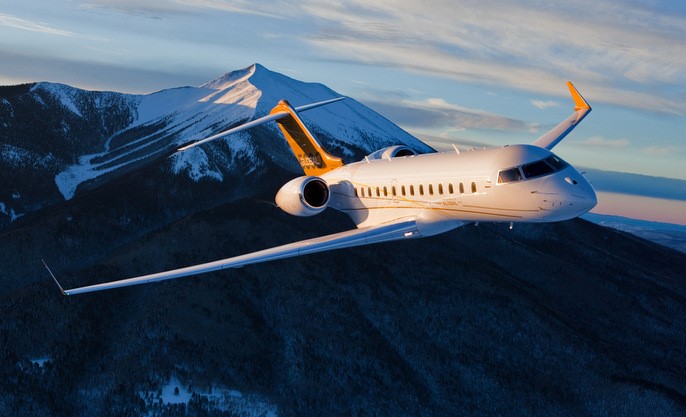 Bombardier Global Express cabin for Orlando charter